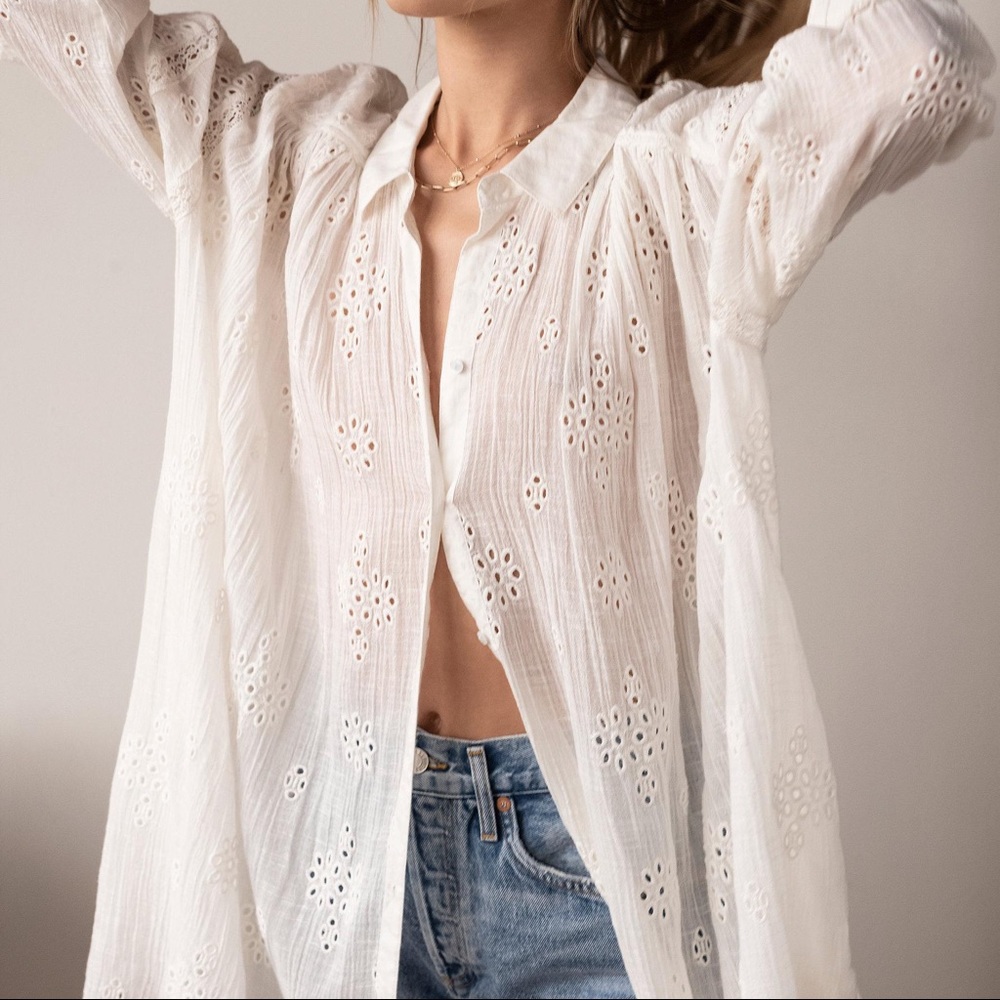 NWT Free People All the Sweet Things Maxi Top